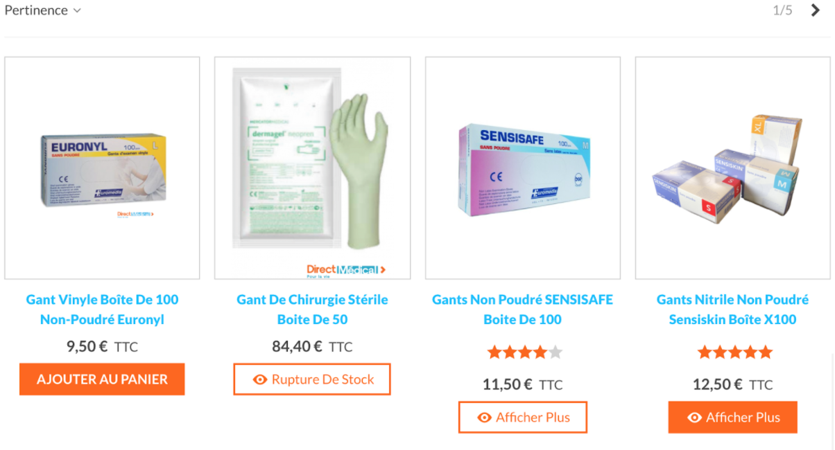En cas rupture de stock